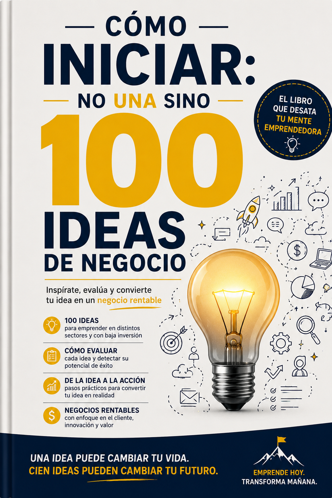 Cómo iniciar: No una sino 100 ideas de negocio